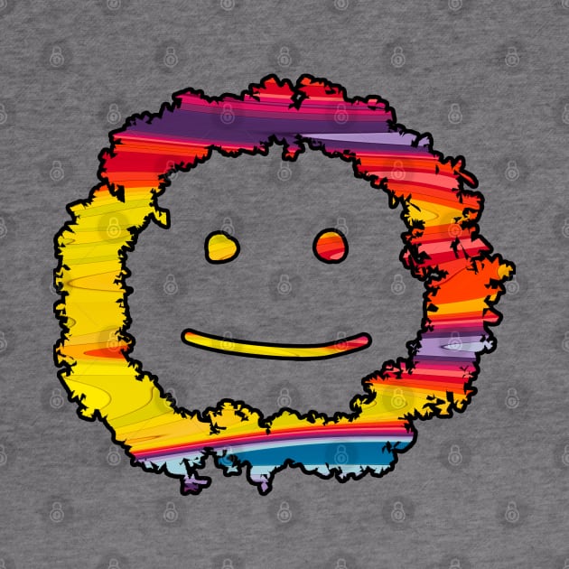 Colourful Smiley Face! by Inwaver Clothing